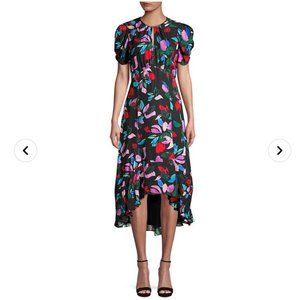 Parker Hezzy Puff Sleeve Flare Dress